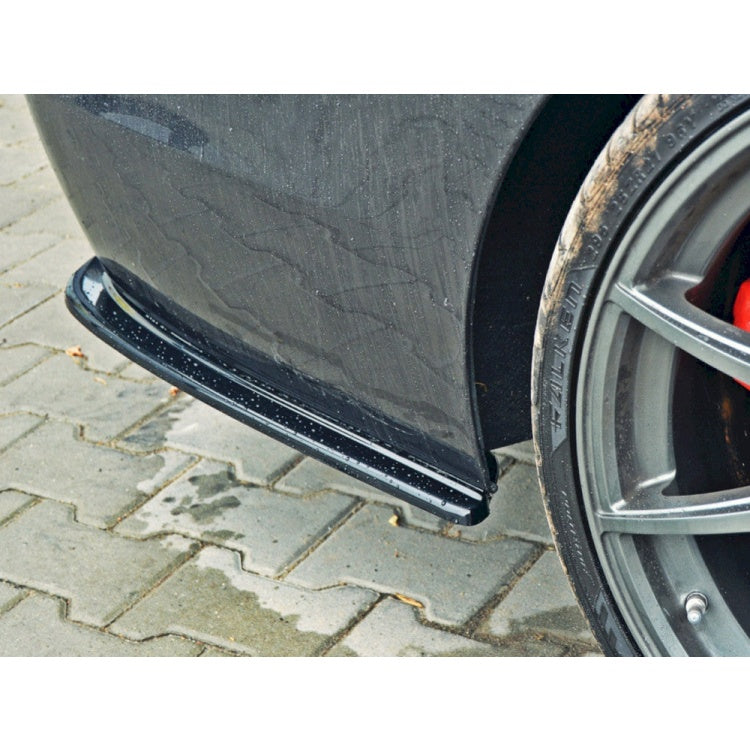 Yahua Gloss Black Rear Side Splitters BMW 5 F11 M-Pack (Fits Two Double Exhaust Ends)