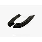 Yahua Gloss Black Rear Side Splitters BMW 5 F11 M-Pack (Fits Two Double Exhaust Ends)