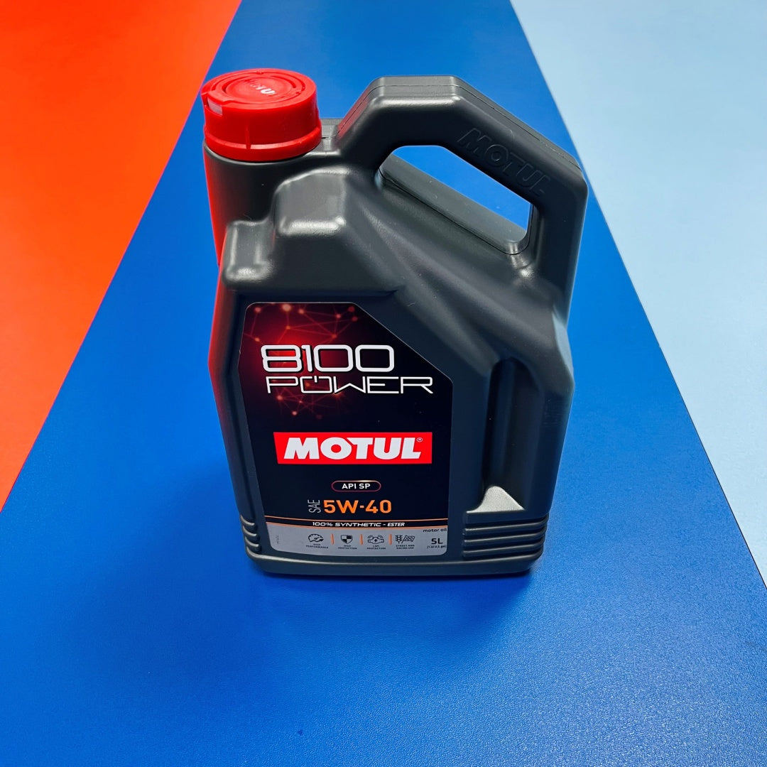 Motul 8100 Power 5w-40 Fully Synthetic High Performance Ester Engine Oil  - 5L