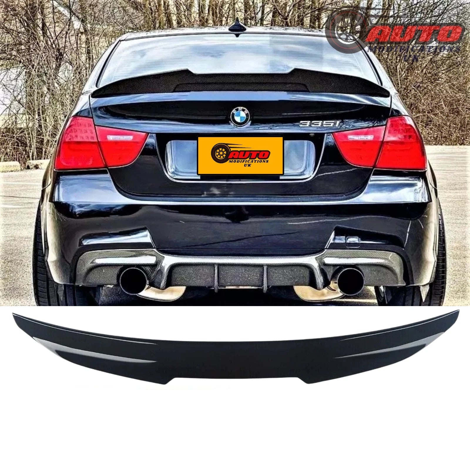 High Kick Carbon Rear Spoiler For BMW M3 E46 2000-2006 | KW | TUV Certified