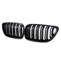 BMW M2 F87, 2 Series, M235i & M240i F22 F23 Gloss Black Kidney Grilles (2014-2020)