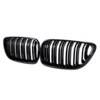 BMW M2 F87, 2 Series, M235i & M240i F22 F23 Gloss Black Kidney Grilles (2014-2020)