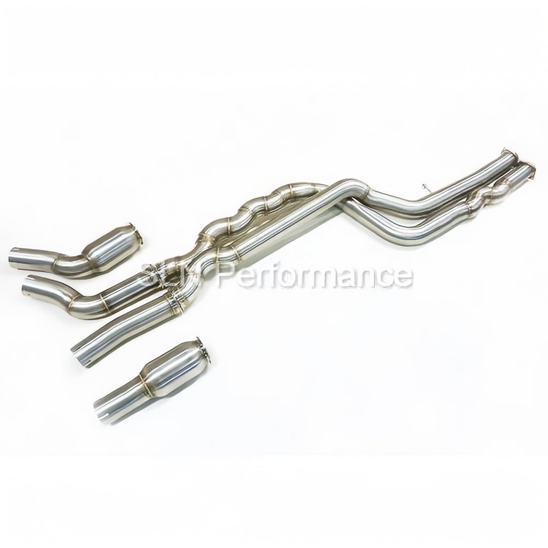 SLN S55 M3 M4 Equal Length Mid Pipe with Under-Brace