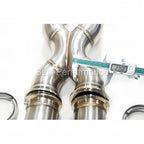 SLN S55 M3 M4 Equal Length Mid Pipe with Under-Brace