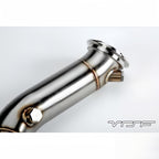 Yahua Cast Race Downpipes Brushed - 15-19 M3, M4 & M2 Competition S55 F80 F82 F87