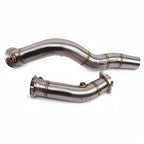 Yahua Cast Race Downpipes Brushed - 15-19 M3, M4 & M2 Competition S55 F80 F82 F87