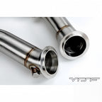Yahua Cast Race Downpipes Brushed - 15-19 M3, M4 & M2 Competition S55 F80 F82 F87